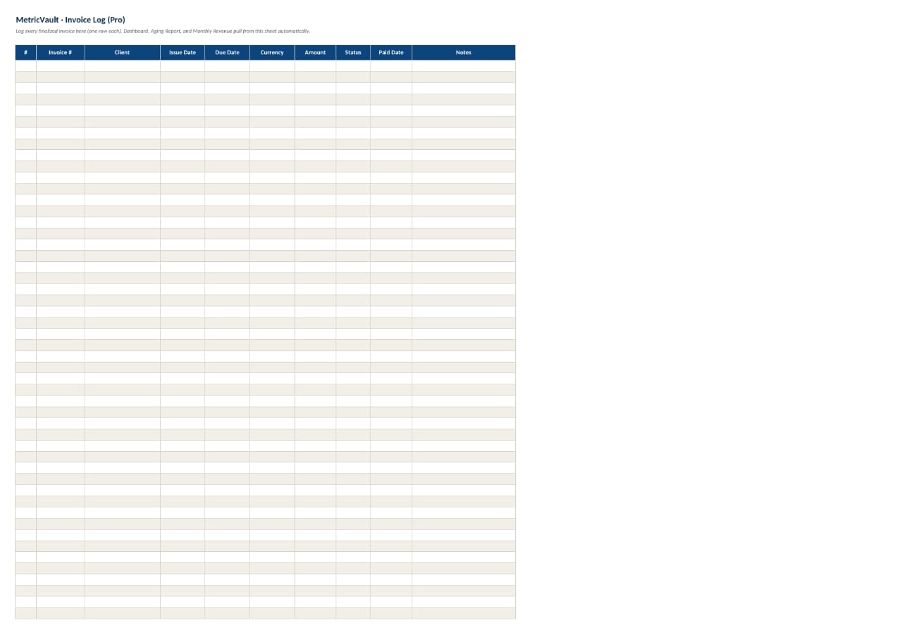 Invoice & Quotation Generator — Excel Template